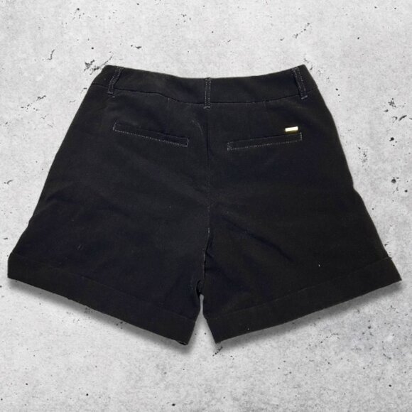White House Black Market Dress Shorts Tailored Fit Cuffed Hem Black Women’s US 0 - Picture 3 of 13